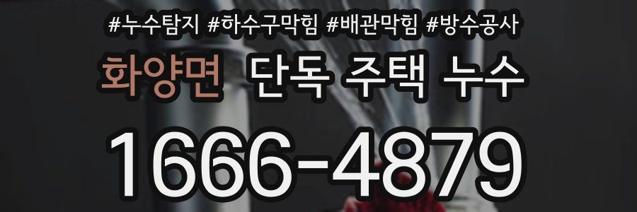화양면 단독 주택 누수