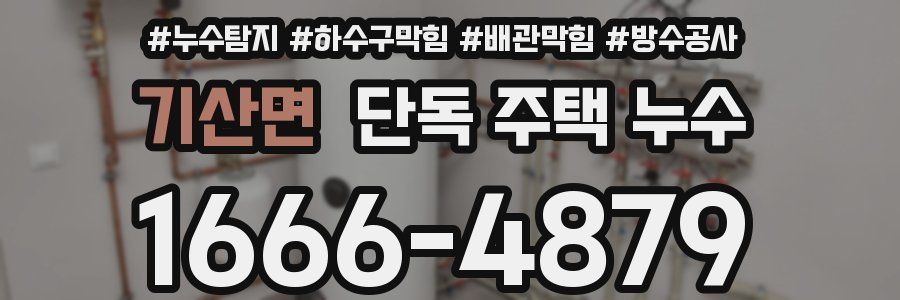 기산면 단독 주택 누수
