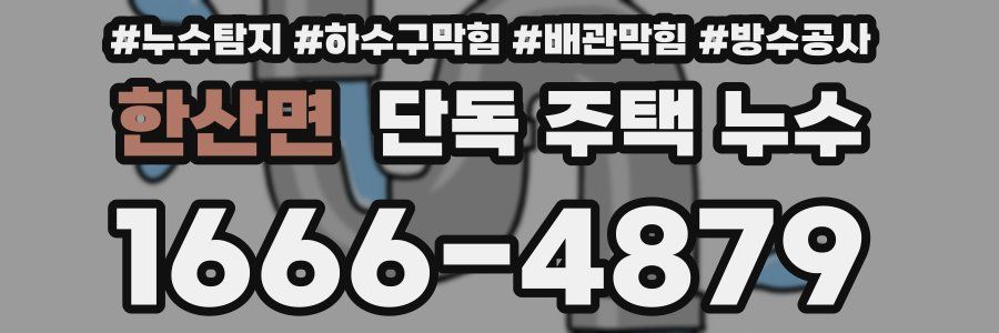 한산면 단독 주택 누수