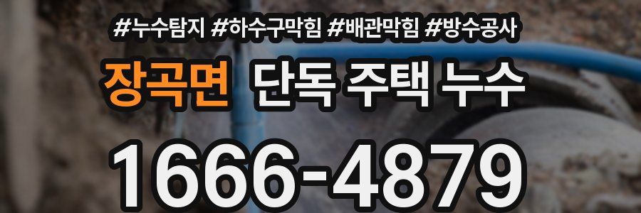 장곡면 단독 주택 누수