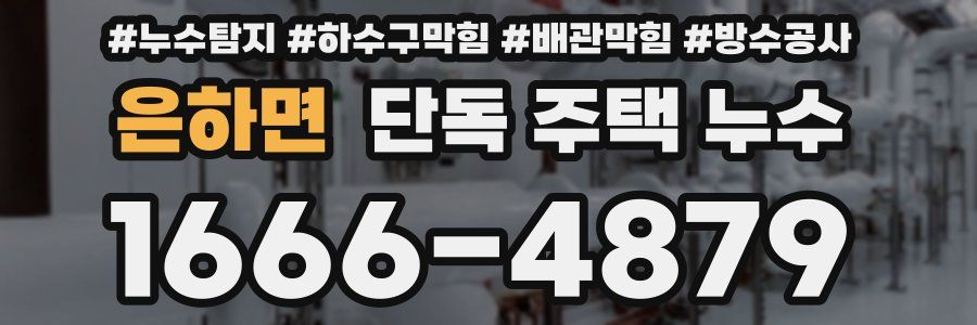 은하면 단독 주택 누수