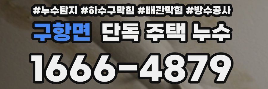 구항면 단독 주택 누수