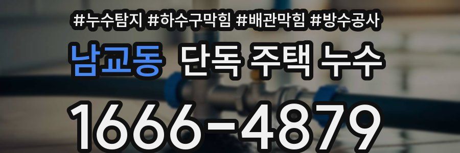 남교동 단독 주택 누수