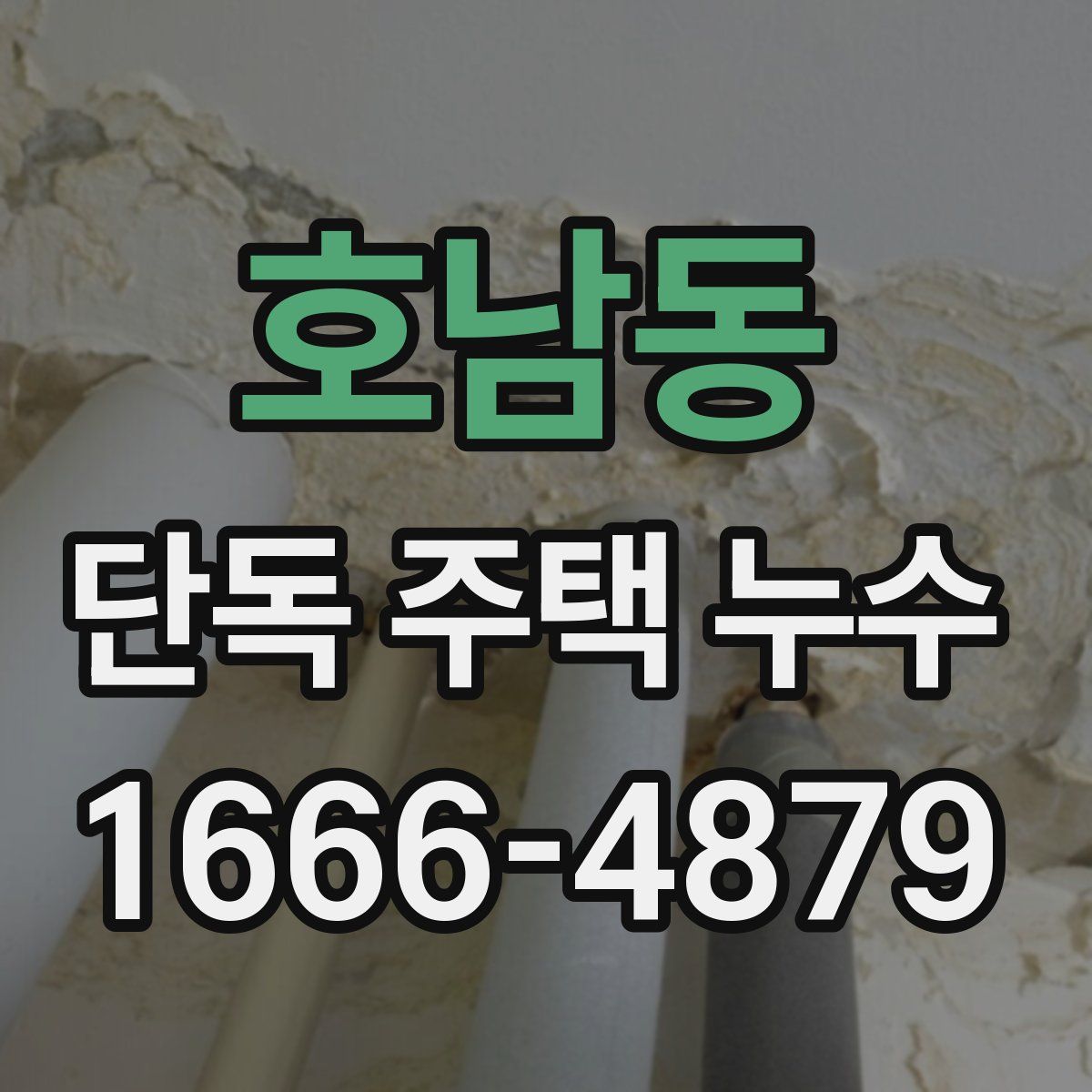 호남동 단독 주택 누수