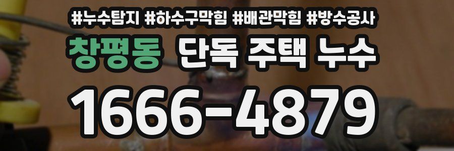 창평동 단독 주택 누수