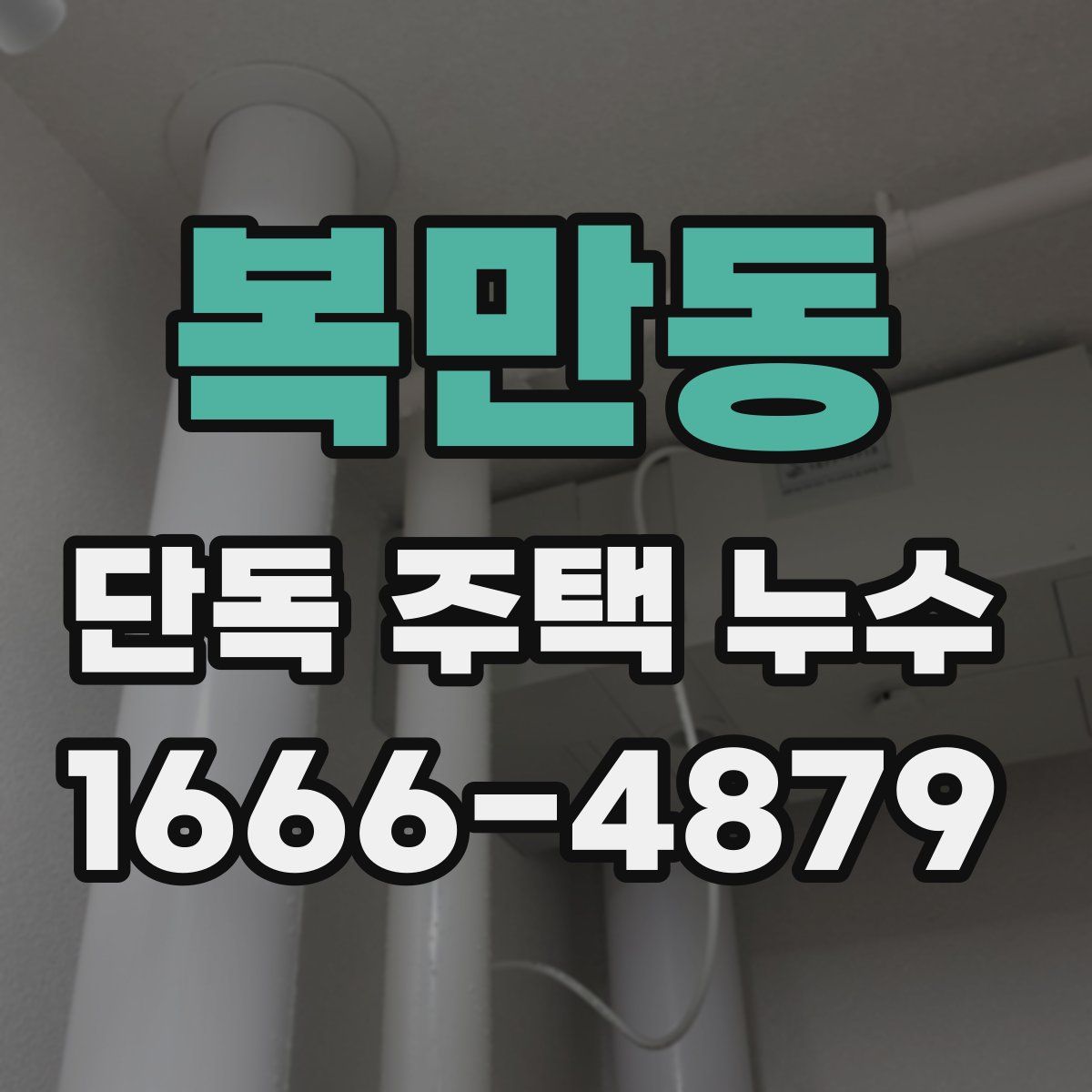 복만동 단독 주택 누수