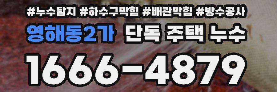 영해동2가 단독 주택 누수