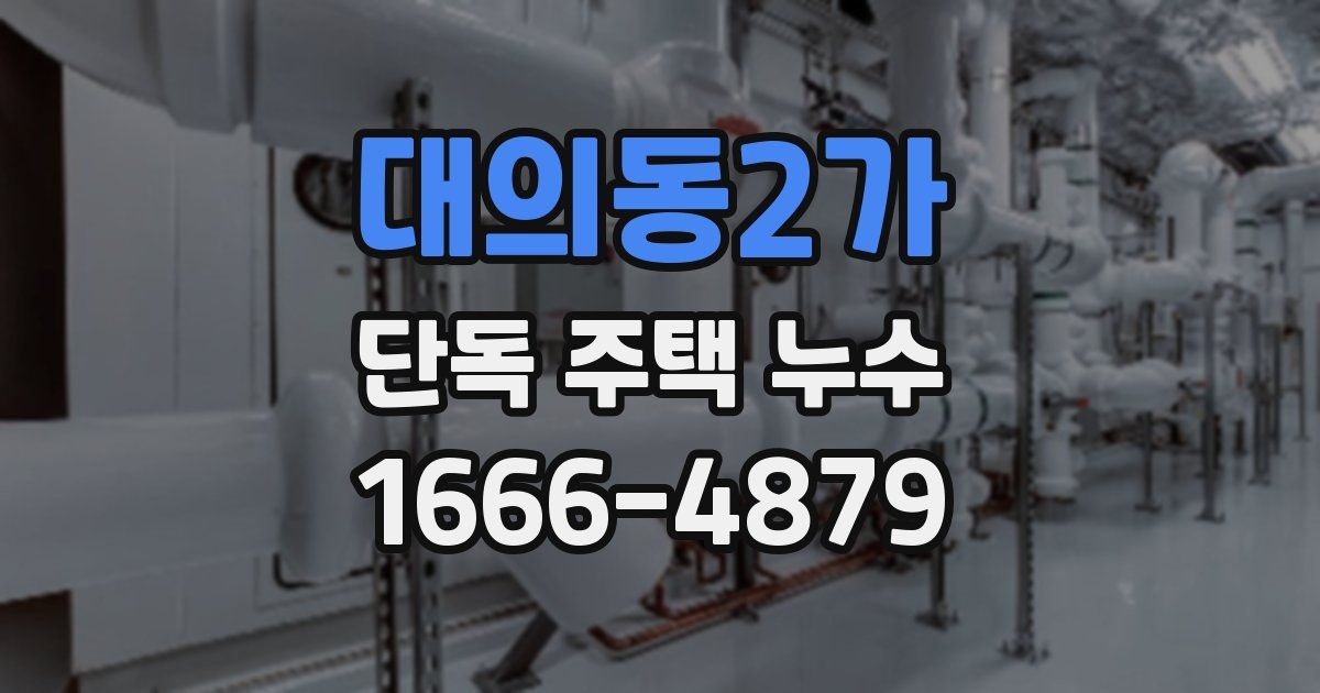 대의동2가 단독 주택 누수