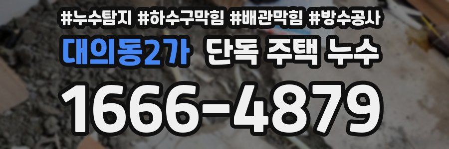 대의동2가 단독 주택 누수
