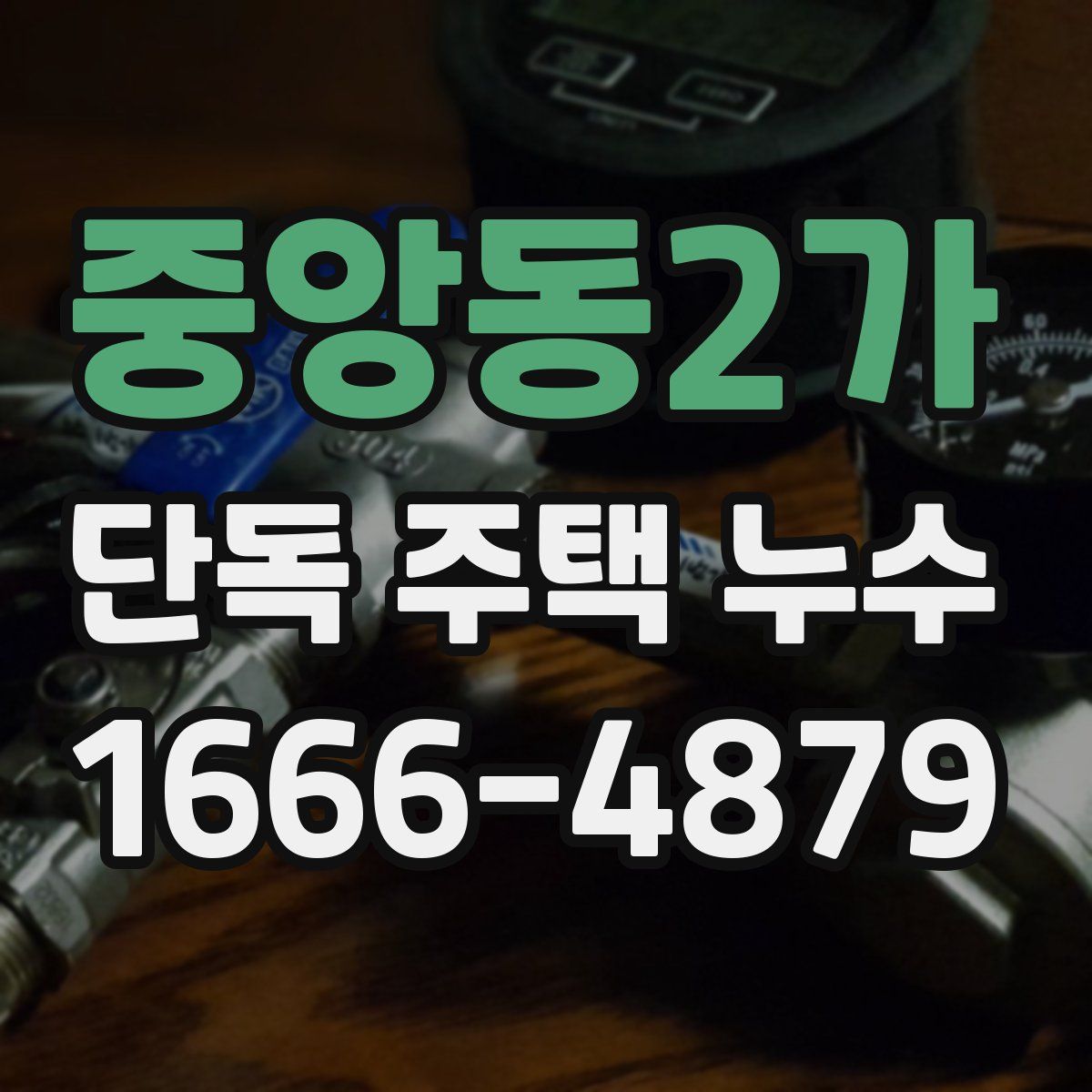 중앙동2가 단독 주택 누수