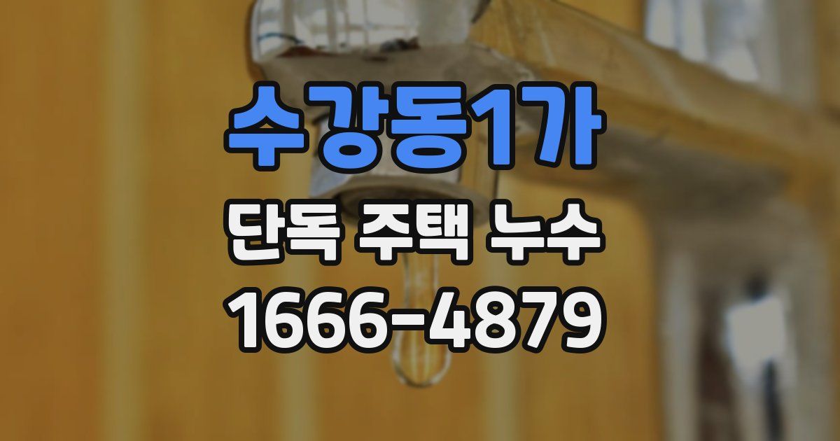수강동1가 단독 주택 누수