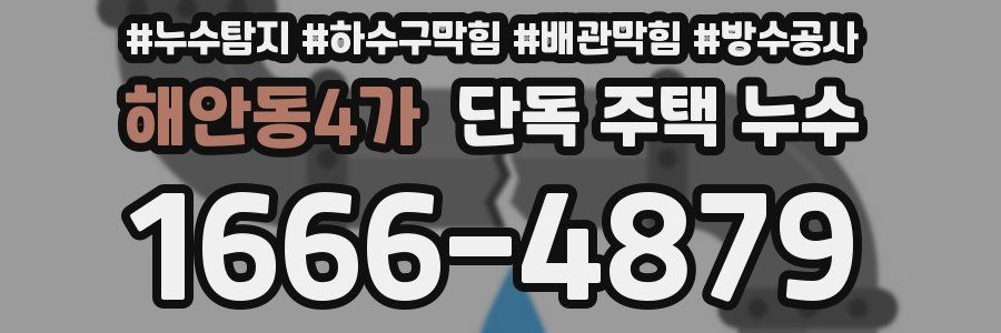 해안동4가 단독 주택 누수