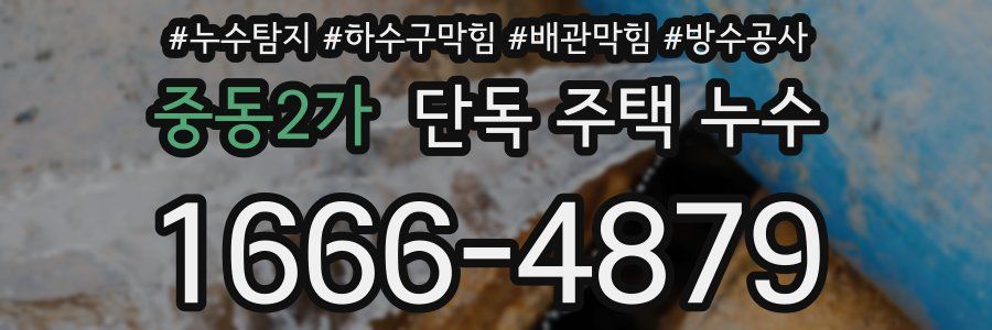 중동2가 단독 주택 누수