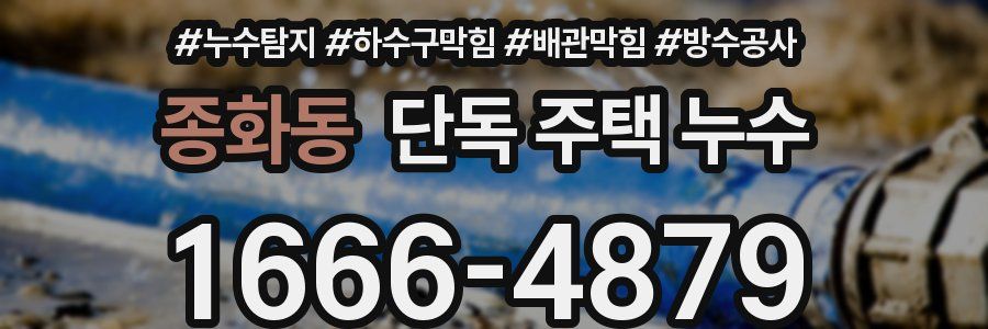 종화동 단독 주택 누수