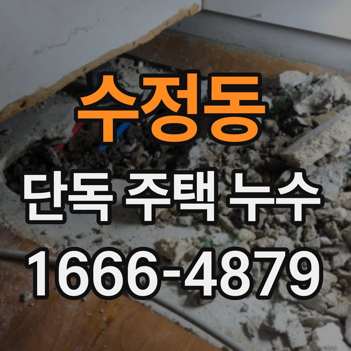 수정동 단독 주택 누수