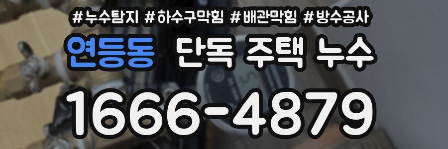연등동 단독 주택 누수