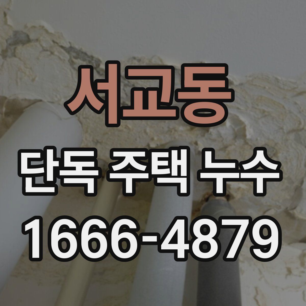 서교동 단독 주택 누수