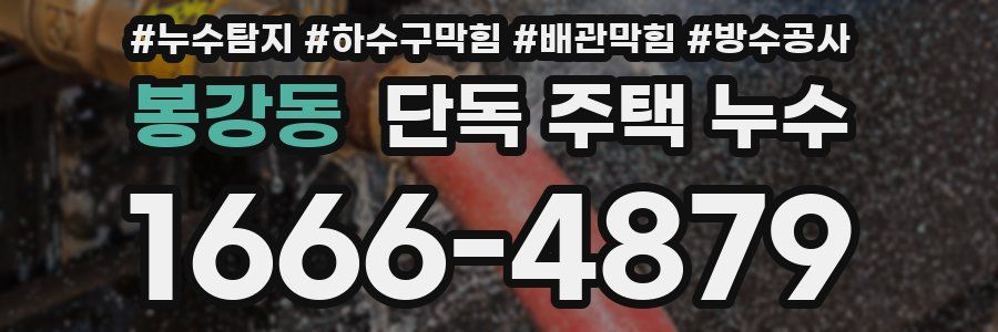 봉강동 단독 주택 누수