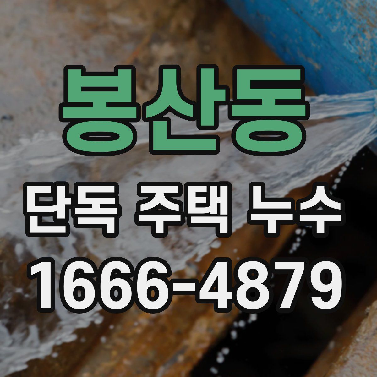 봉산동 단독 주택 누수