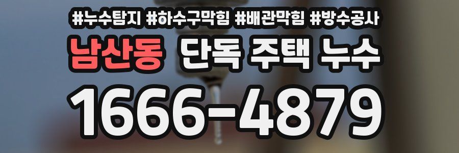 남산동 단독 주택 누수