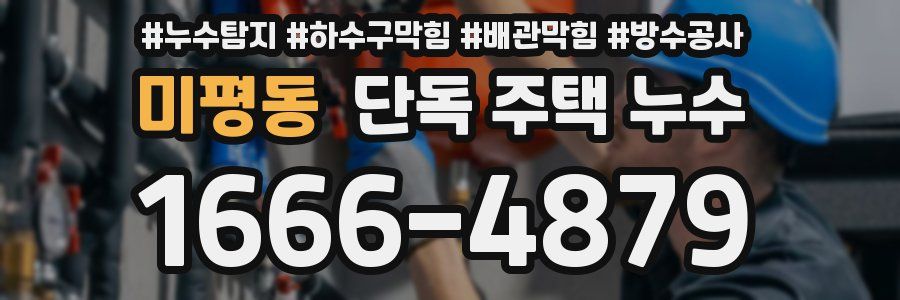 미평동 단독 주택 누수