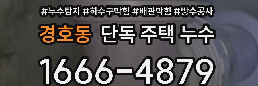 경호동 단독 주택 누수