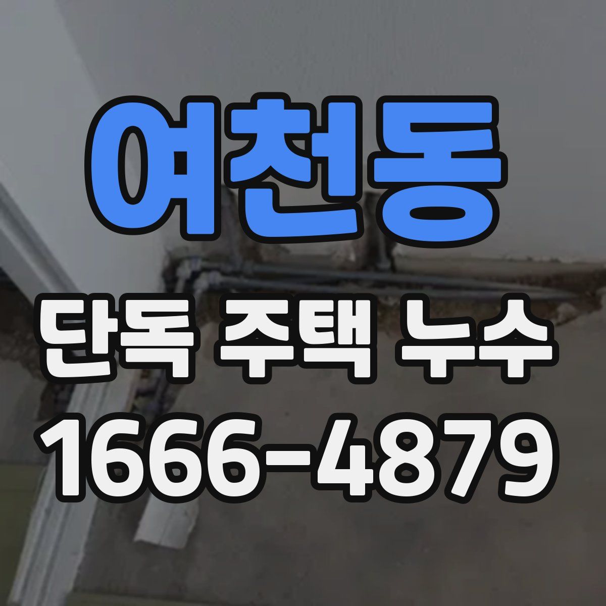 여천동 단독 주택 누수