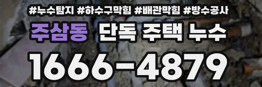 주삼동 단독 주택 누수