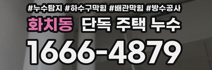 화치동 단독 주택 누수