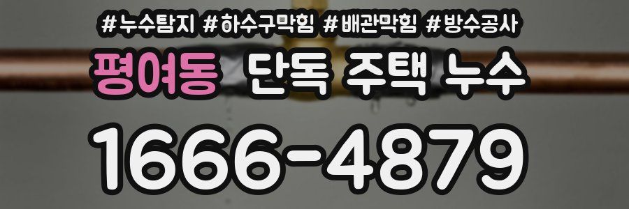 평여동 단독 주택 누수