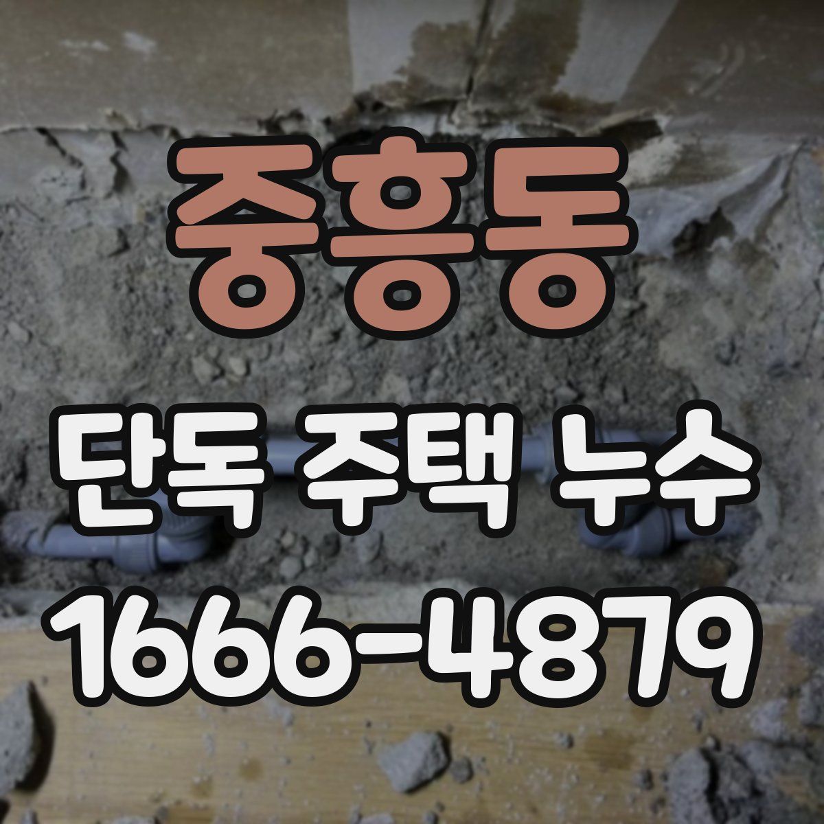 중흥동 단독 주택 누수