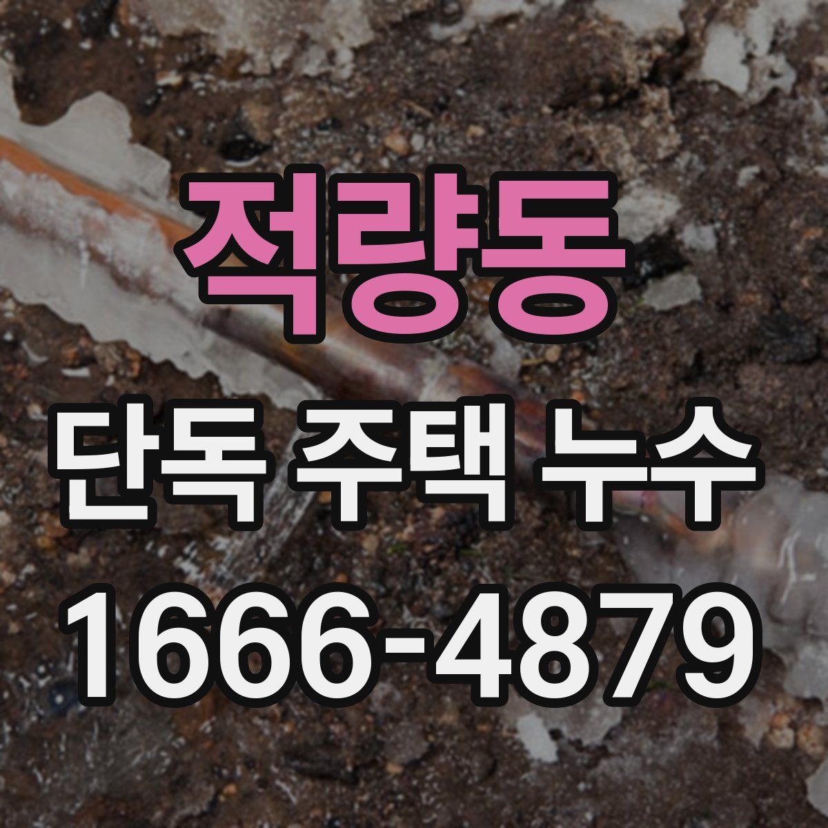 적량동 단독 주택 누수