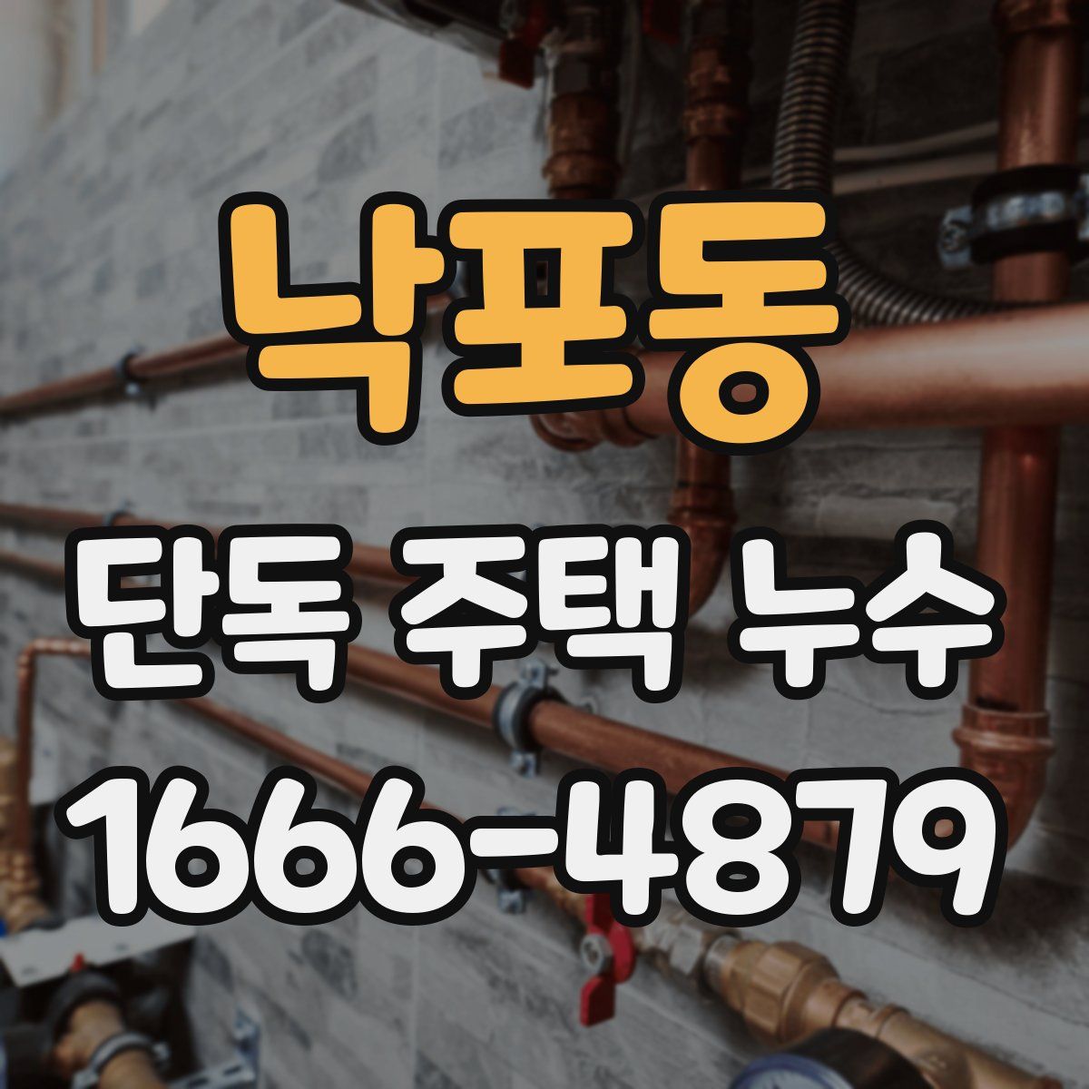 낙포동 단독 주택 누수