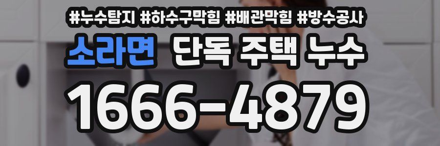 소라면 단독 주택 누수