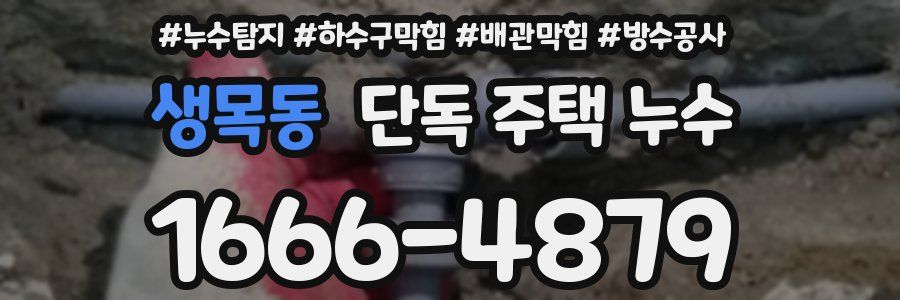 생목동 단독 주택 누수