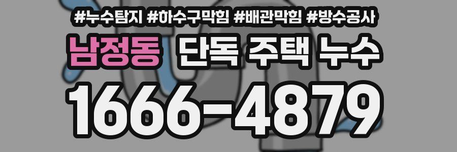 남정동 단독 주택 누수