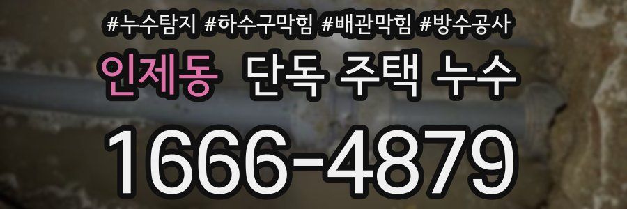 인제동 단독 주택 누수