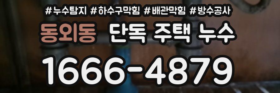 동외동 단독 주택 누수
