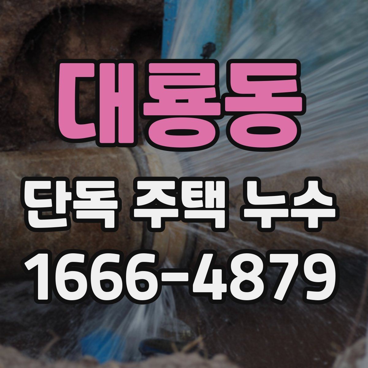 대룡동 단독 주택 누수 공사 후 마무리 점검