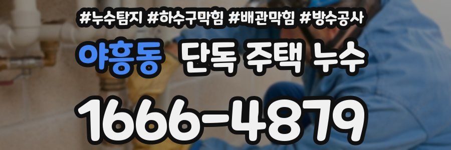 야흥동 단독 주택 누수