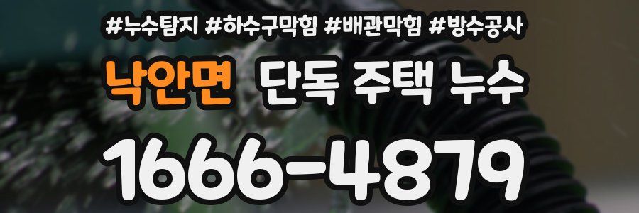 낙안면 단독 주택 누수
