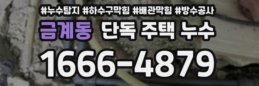 금계동 단독 주택 누수