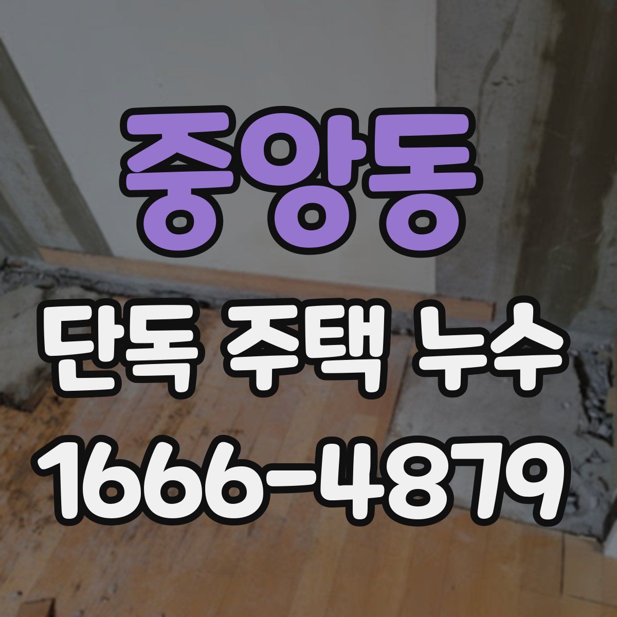 중앙동 단독 주택 누수