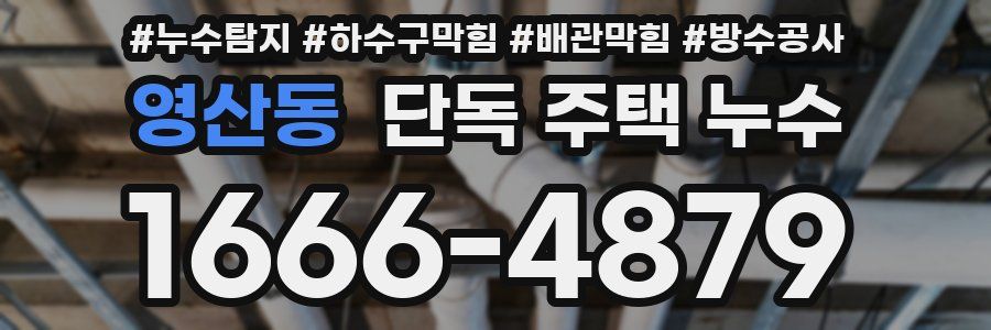 영산동 단독 주택 누수