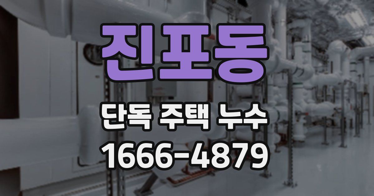 진포동 단독 주택 누수