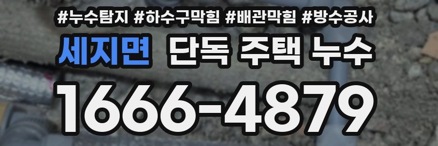 세지면 단독 주택 누수