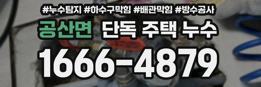 공산면 단독 주택 누수