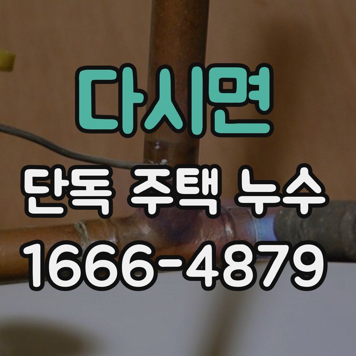 다시면 단독 주택 누수