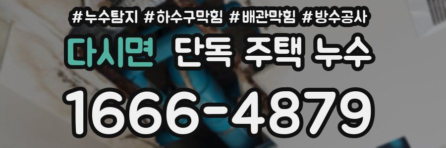 다시면 단독 주택 누수