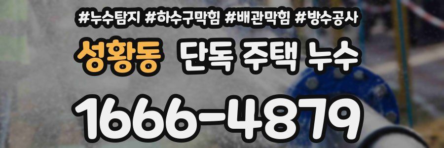 성황동 단독 주택 누수